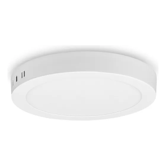 Panel Led Exterior Plafon Circular 18w 22cm Marco Blanco