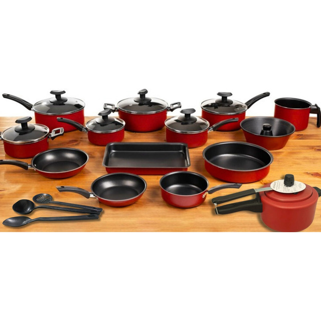Conjunto Panelas 17 Pc Antiaderente Brinde Panela Pressão Conjunto Panelas 17 Pc Antiaderente Brinde Panela Pressão