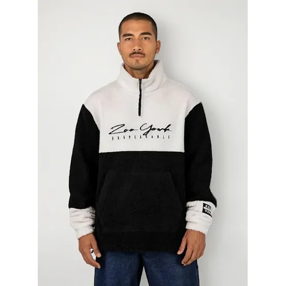 Poleron Zoo York Zip Original Hombre Negro 10025975cr
