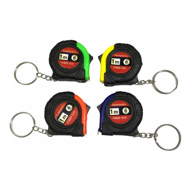 Set 4x Mini Flexómetro 1m Cinta Métrica 1 Metro Plástico Eco