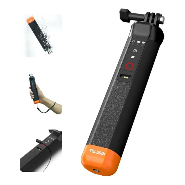 Barra impermeable con control remoto Gopro 9 A 13 - Telesin S4-FHG-01-TGP