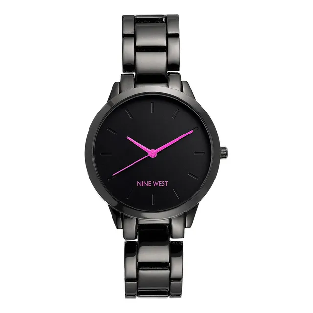 Nine West Reloj De Pulsera Gunmetal Para Mujer