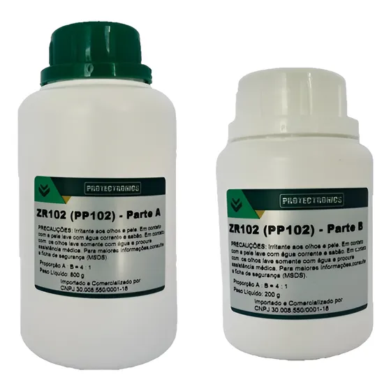 Epóxi Bicomponente Para Encapsulamento Eletrônico -1kg Preto