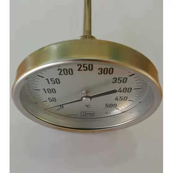 Termómetro Dial 4  Largo De 18cm (0 - 500°c) Marca Kobold