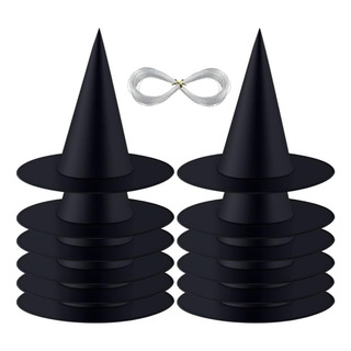 Gorro De Bruja Negro De Halloween, Gorro De Bruja Negro Gorro De Bruja Negro De Halloween, Gorro De Bruja Negro
