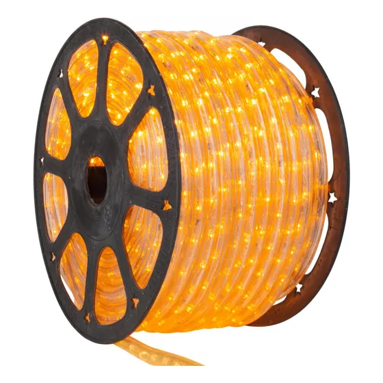 Rollo 100 Mts Manguera Led Redonda Tivoli Luz Fija 2 Hilos