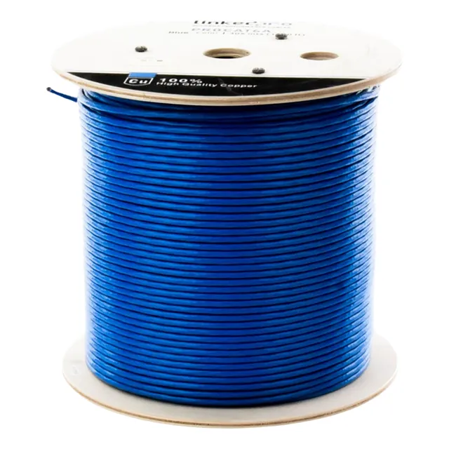 Cable U/utp Cat6a 305mts Azul 10g-baset Linkedpro Pro-cat-6a