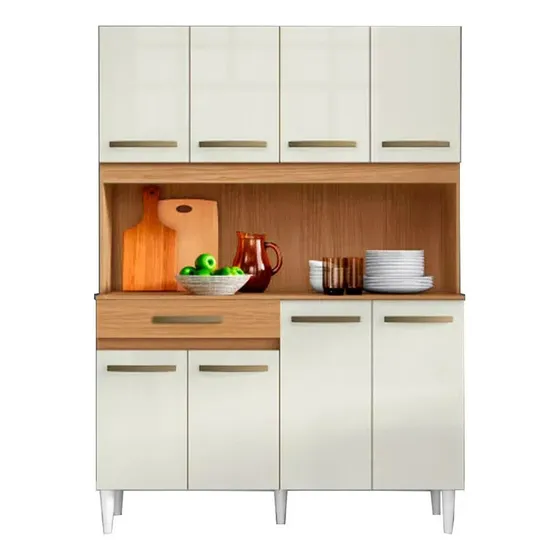 Armário De Cozinha Com 8 Portas Compacto Plus Leartam