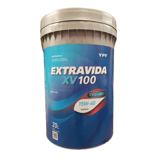 Ypf Extra Vida Xv 100 Sae 15w40 X 20 L Api Ch-4