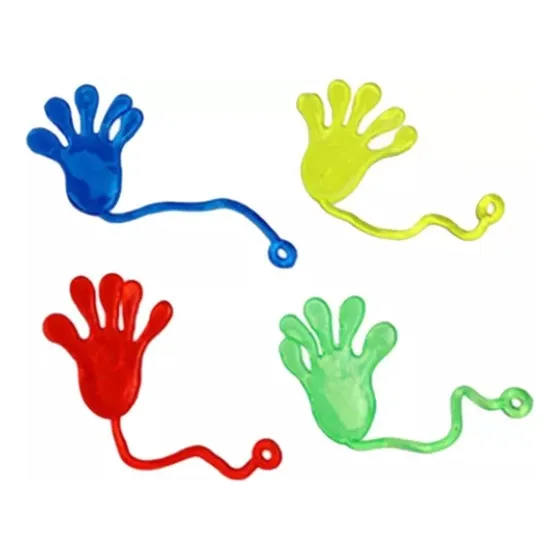 30 Manos Pegajosas Fluo Squishy Fidget Souvenir Piñata Niño
