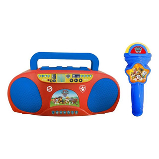 Boombox E Karaoke Patrulha Canina Com Microfone Candide Boombox E Karaoke Patrulha Canina Com Microfone Candide