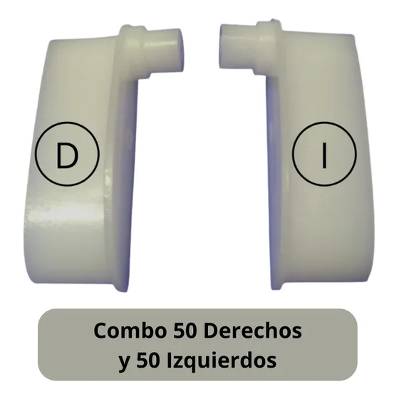 Tapón Cortina Persiana Barrio Aluminio Pvc Ago X 50 P/mano 