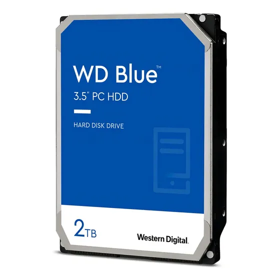 Disco Duro De 2tb Interno Sata Western Digital Blue 7200rpm Color Azul | Cuotas sin interés