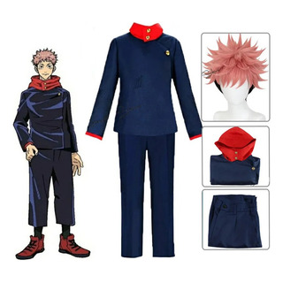J Jujutsu Kaisen Itadori Yuji Disfraz Cosplay Peluca J Jujutsu Kaisen Itadori Yuji Disfraz Cosplay Peluca