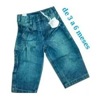 Pantalón Jean Alto De Bebé