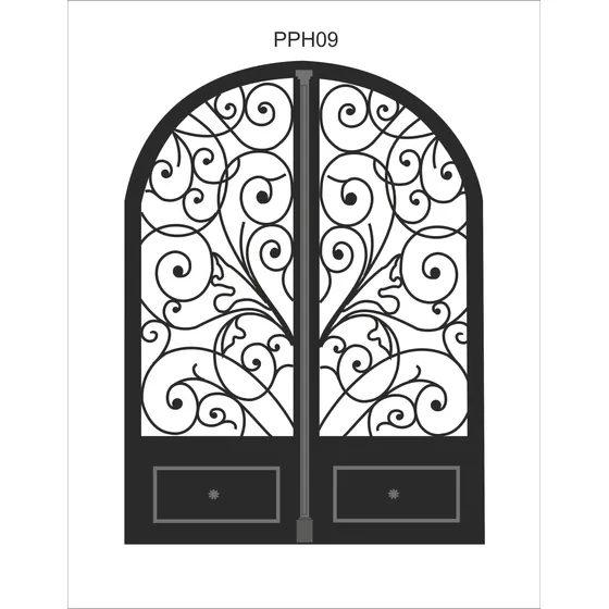 Presupuesto Antigua Puerta Con Reja Forjada De Hierro. Rejas