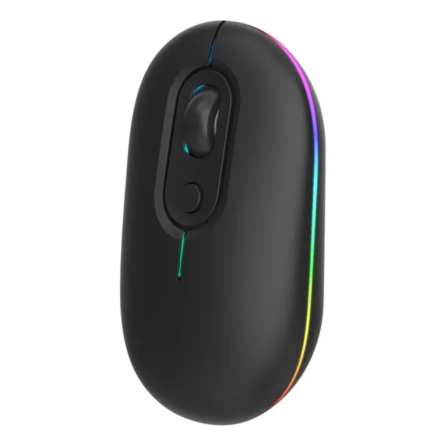 Mouse Inalámbrico 2.4g Y Bluetooth Recargable Silencioso