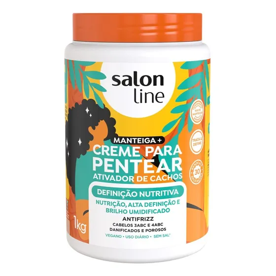 Salon Line Creme Pentear Ativador Definição Nutritiva 1kg