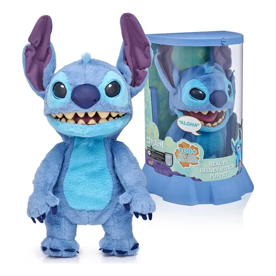 Uau! Cosas: Real Fx Disney Stitch Puppet - Peluche Animatr