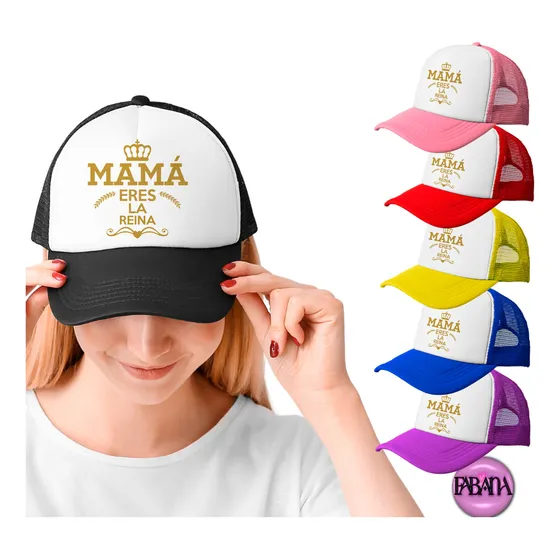 Gorras C/malla Sublimadas Mama Eres La Reina