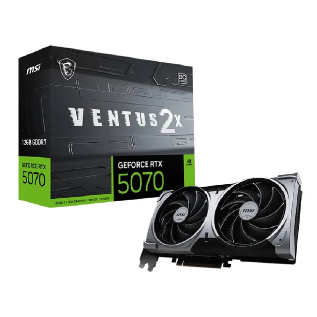 Tarjeta De Video Msi Geforce Rtx 5070 12g Ventus 2x Oc