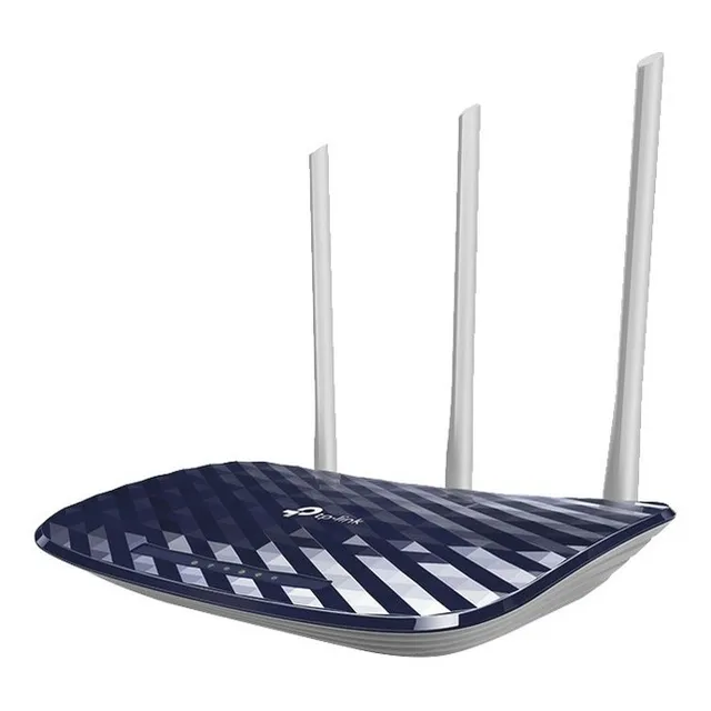 TP-Link Archer C20 Router WIFI 5 AC750 2.4GHZ/5GHZ DOBLE BANDA, 4 Puertos LAN 10/100, Color azul
