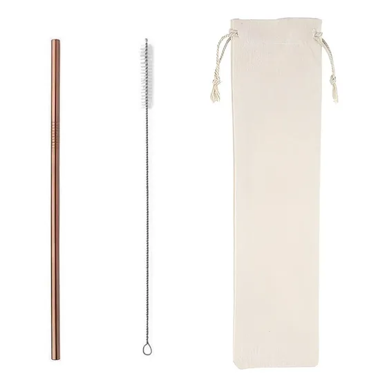 Pitillo Metálico Ecológico Acero Inoxidable +funda +cepillo