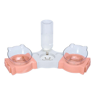 Nuevo Cuencos Triples For Gatos, Platos De Comida For Gatos Nuevo Cuencos Triples For Gatos, Platos De Comida For Gatos