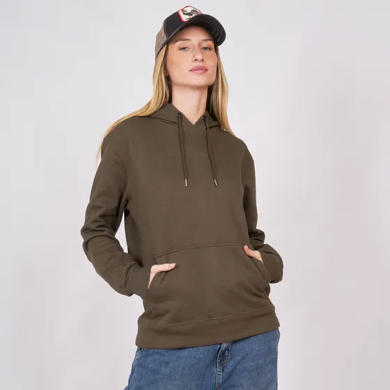 Customs Ba Hoodie Mujer Algodón Frizado Buzo Deportivo