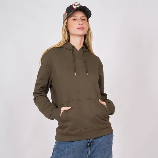Customs Ba Hoodie Mujer Algodón Frizado Buzo Deportivo