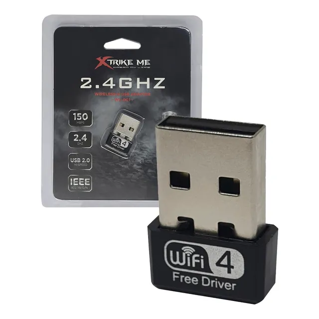 Tarjeta Red Usb Xtrike Me 2.4 Ghz 150 Mbps Reales Adaptador®
