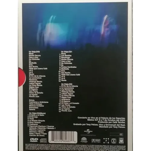 Cafe Tacuba Un Viaje Edicion Especial 2005 3cds+dvd Mex Jcd