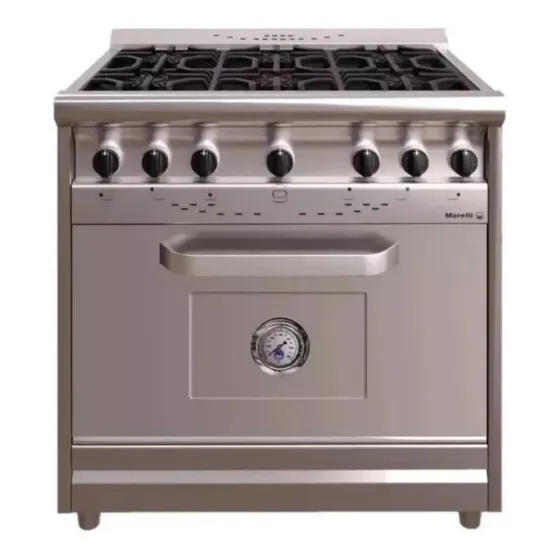 Cocina Industrial Morelli 18033p Forza 900 Puerta Ciega Color Acero inoxidable
