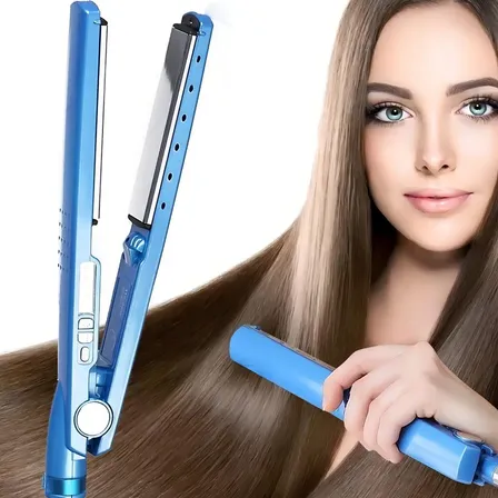 Chapinha Nano Titanium Profissional Azul com Tecnologia Nano e Íons Negativos