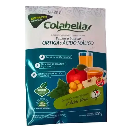 Bebida A Base De Ortiga Y Ácido Málico X 100 Grs. Colabella Sabor Neutro
