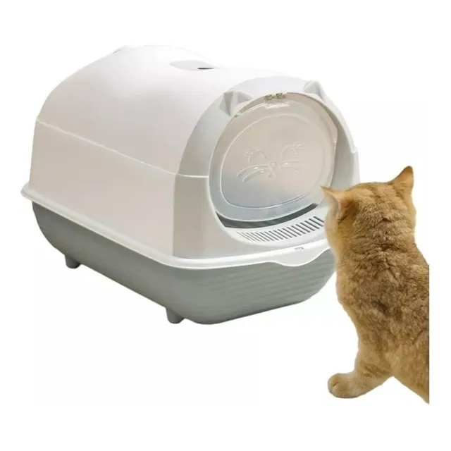 Arenero Cúpula Desmontable Anti-hongos Caja Arena Para Gatos