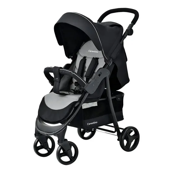 Coche Carestino City V2 + Accesorios New Gris Melange Color Del Chasis Negro | Cuotas sin interés