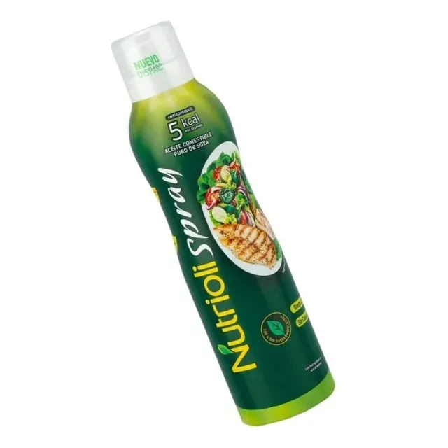 3 Pza Aceite Comestible Nutrioli Spray Puro De Soya 180 Ml