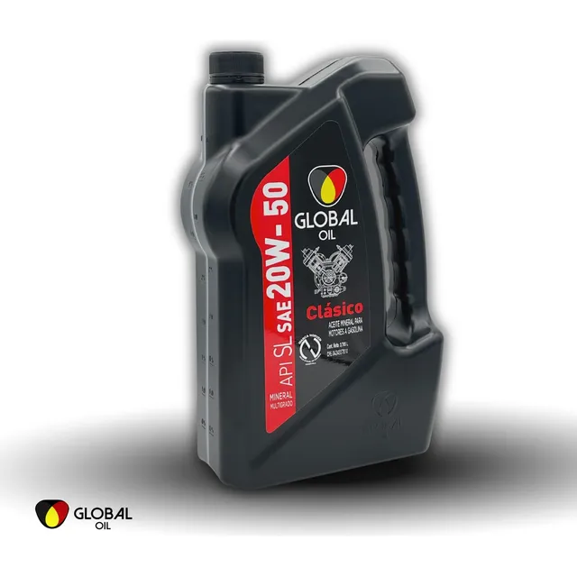 Global Oil Clásico Sl Sae 20w50 3,785 Galón,  3 Unidades