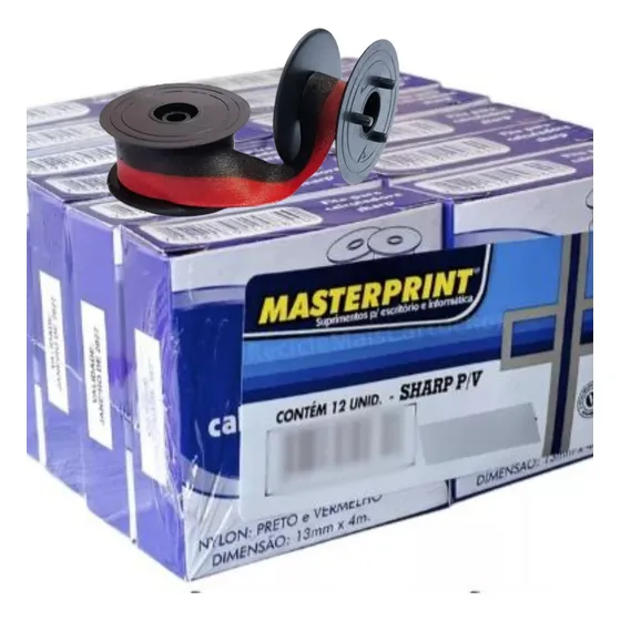 Fitas Para Calculadoras Elgin Mb 7142 Mb 7123 C/ 12 Unidades