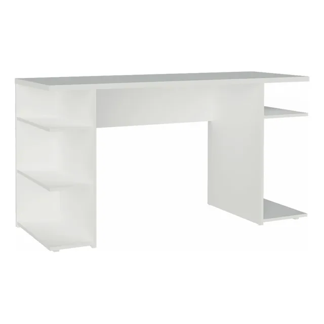 Mueble Escritorio Gamer Madesa Moderno 136cm - Blanco