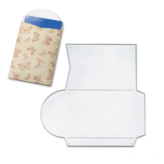 Faca De Corte E Relevo, Diecut,  Mini Envelope 6x9