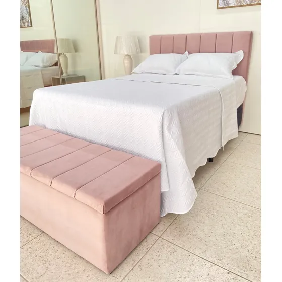 Cabeceira Sob Medida Livert 1.40mx60cm + Bau 1.40m 