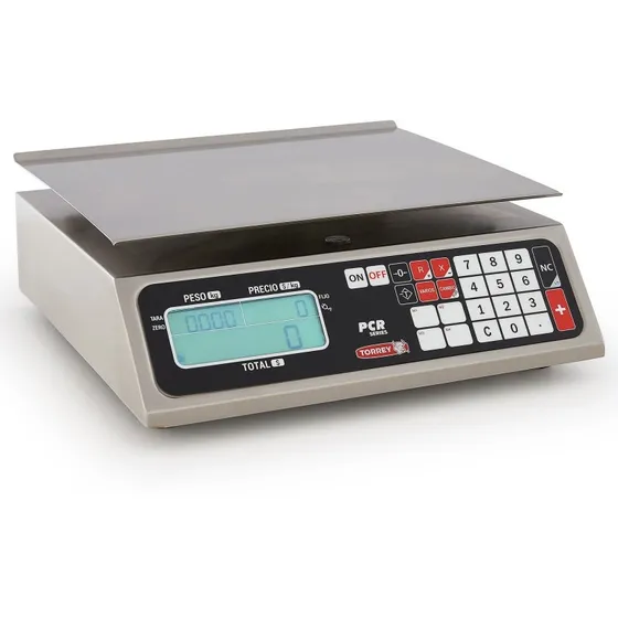 Bascula Torrey Digital 40kg Mod. Pcr-40 Conexión A Pc Rbanda Color Gris Peso máximo soportado 40 kg 127V
