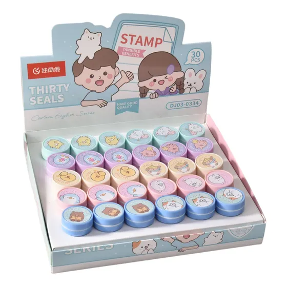 Caja De Sellos Infantiles Didacticos