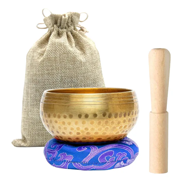 Cuenco Tibetano Hecho En Nepal Con Mazo Meditacion Curacion