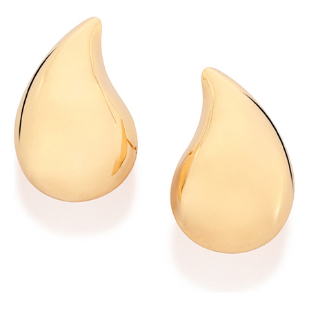 Brinco Gota Abaulado Banhado A Ouro Rommanel 527478 Brinco Gota Abaulado Banhado A Ouro Rommanel 527478