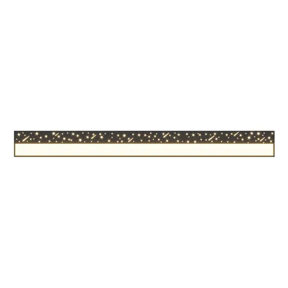 Lampara Pared Moderna Sencilla Tira Larga Led Acrilico Metal