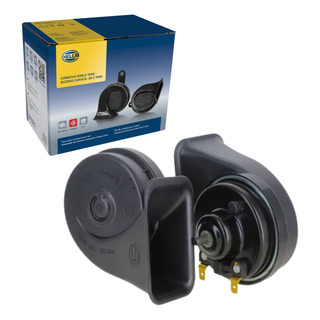 Par Bocinas Claxon Hella Caracol Doble Tono 110db 12v Par Bocinas Claxon Hella Caracol Doble Tono 110db 12v