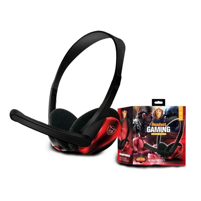 Audífonos Gamer Con Diadema Y Micrófono  Gm-006 